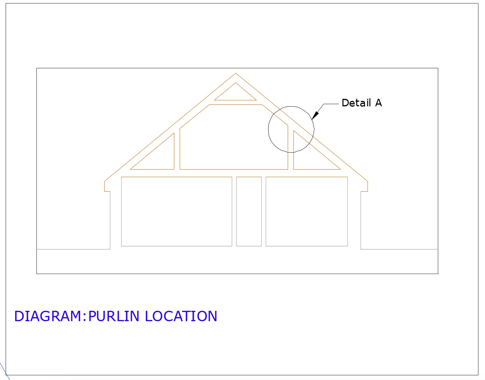 Diagram D43 - Purlin location