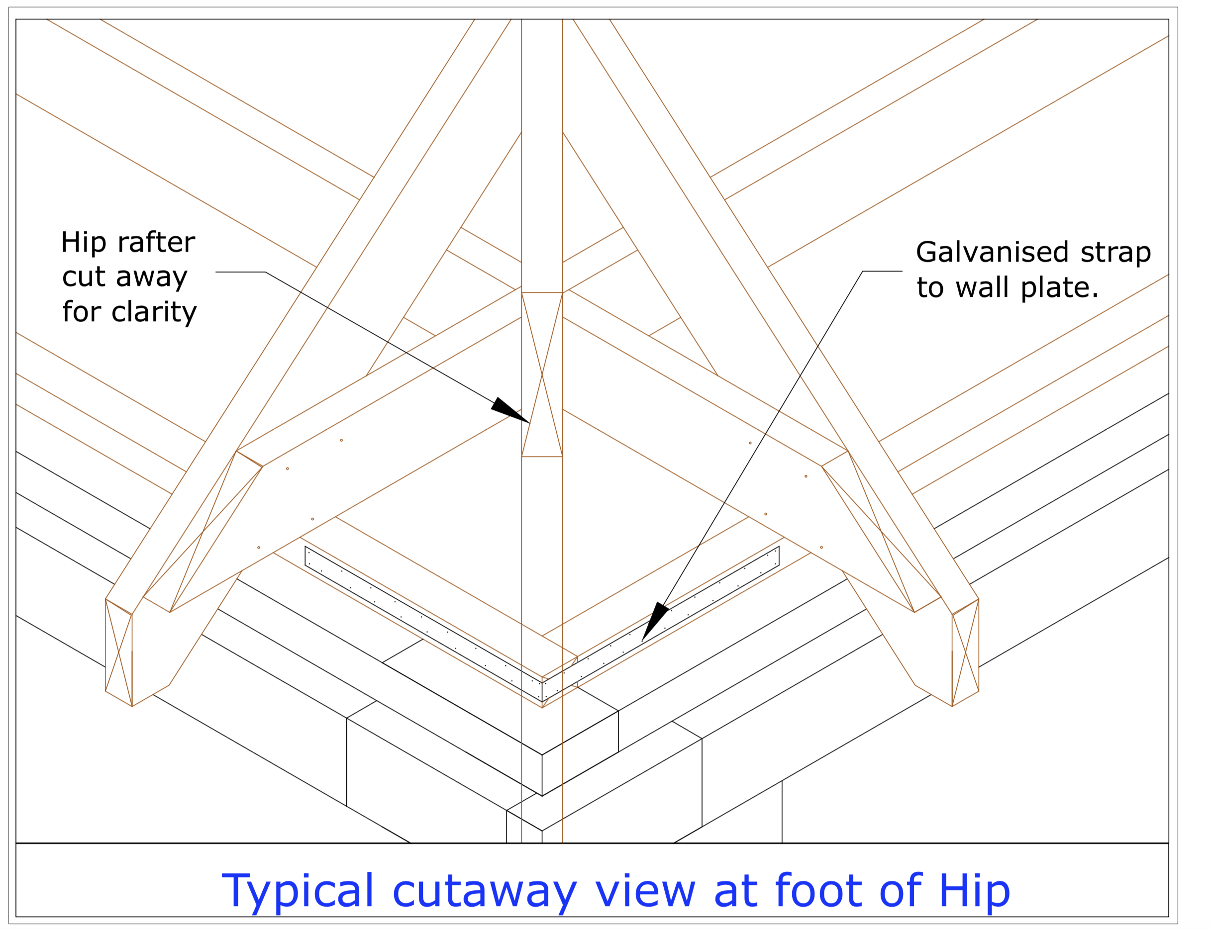 Diagram D35 - Typical cutaway at corner